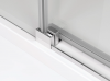 Ronal drzwi jednoczęściowe prawe ze ścianką stałą na wymiar 100-180x0-200 cm, szkło Durlux 200, profile biały TLS2DSM10422